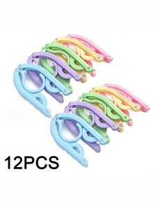 12 chiếc móc treo quần áo gấp gọn đa năng, tiện dụng cho người đi du lịch và công tác. - Nhiều màu - Xem 9
