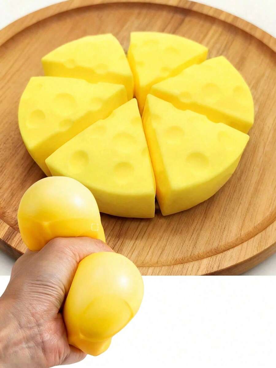 1 món đồ chơi bóp mềm giống thật, đồ chơi giảm căng thẳng hình pho mát mềm, đồ chơi giảm căng thẳng đàn hồi chậm, quà tặng tiệc tùng, đồ chơi bóp mềm, đồ chơi giảm căng thẳng, đồ chơi bóp mềm hình bánh bao bí ẩn, đồ chơi bóp mềm, đồ chơi giảm căng thẳng, quà tặng lễ Phục sinh