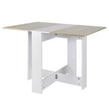 Klappbarer Esstisch,Ausziehbarer Esstisch für 2-4 Personen, für Smalle Räume,Esszimmer, Küche,103x73,4x76 cm - Naturholzfarbe - Übersicht 4