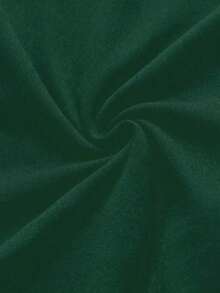 Vestido de tubo de color liso con abertura alta para ropa de Año Nuevo, minivestido corto para mujer - Verde Oscuro - Ver 3