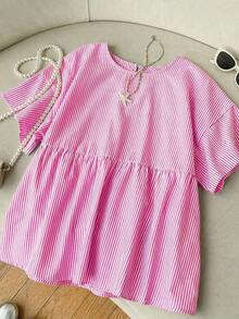 Camisa de mujer tejida de 100% algodón y lino, top de verano, adecuado para el uso diario, citas, reuniones, otoño/invierno/verano, Navidad, Año Nuevo, Acción de Gracias, fiestas, bodas, playa, ceremonias de graduación, moda, elegante, casual - Rosa - Ver 9