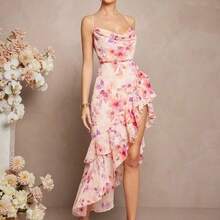 Women Midi Dresses - Black - View 7