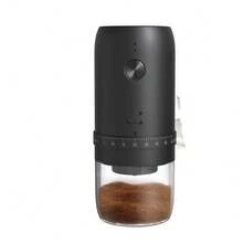 1pc Portable Electric Coffee Grinder, Home Mini Grinder, Adjustable Settings For Coarse & Fine Grinding. 1800mAh Battery, Quickly Grinds, Suitable For Office, Home, Camping & Travel Use. - Black - View 7