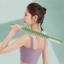 1 pieza Bastón de masaje con puntos, para relajación muscular - Masaje de hombros, cuello, cintura, piernas, Body completo, bastón de masaje para yoga, fitness, músculos de pantorrilla, muslo, cuádriceps, brazo, antebrazo, herramienta de relajación, adecuado para gimnasio, hogar, oficina, viaje - Multicolor - Ver 4