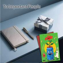1 Thiệp chúc mừng sinh nhật và ngày lễ hình hoa trong lon, kích thước 7.1 inch x 4.7 inch | Giấy cao cấp | Thiệp chúc mừng dành cho học sinh, bạn bè, con gái, con trai, bạn cùng lớp. - Mảnh duy nhất - Xem 5