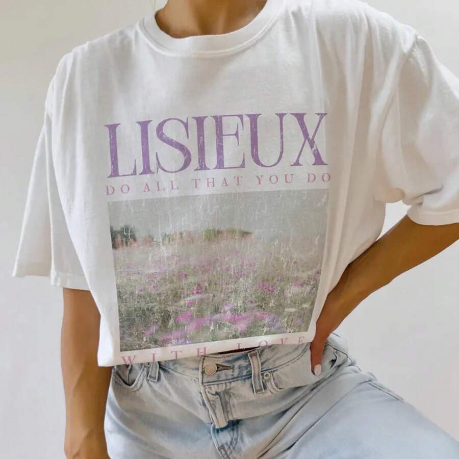 Camiseta Saint Sainte-Delane | Camiseta Saint | 100% algodón puro | Regalos católicos | Camiseta católica | Camiseta cómoda de alta calidad - Blanco - Ver 1