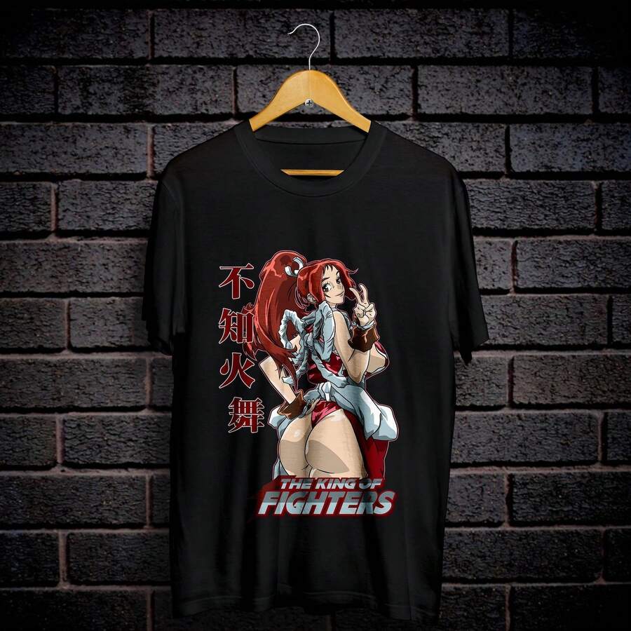 Camiseta de Kyo Kusanagi de The King of Fighters 1220g Cla-ssic Cotton T-Shirt - UniS-ex - The Shirt You A-lways NeededSuitable for all people, whether woM-en or M-enhigh-quality durable fabric suitable for all seans,ft to the touch but built to lastBreathabletops woM.en fall outfiT.S for woM.en vaC.Ation outfiT.S woM.en Easter, St. Patrick's Day costume - Negro - Ver 1