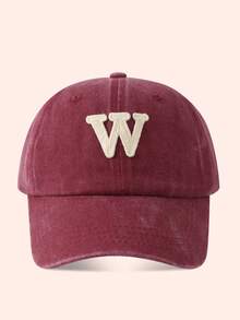 1 buah Topi Baseball Anak Warna Burgundy dengan Huruf, Topi Pelindung Matahari untuk Anak Laki-laki dan Perempuan, Cocok untuk Aktivitas Luar Ruangan dan Penggunaan Sehari-hari - Larut dalam air - tutup pencuci air berwarna merah anggur - View 70