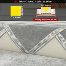 1pc Embroidered Pattern Seat Cushion Cover, Modern Polyester Non-Slip Embroidered Pattern Sofa Cushion Cover, Suitable For All Seasons - Grey - View 15