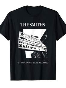 Strangeways Here We Come Stephen Wright Unisex T-Shirt For Men And Women, Soft, Casual Streetwear Essential For All Seasons, Versatile Style For Everyday Wear, Affordable And Perfect Gift For Fans And Friends. With A Crisp, Streamlined Cut, This Garment Creates A Clean And Vibrant Look. Its Relaxed Yet Flattering Silhouette Suits All Body Types, Offering A Style That Is Both Casual And With A Touch Of Elegance. - 黑色 - 查看 6