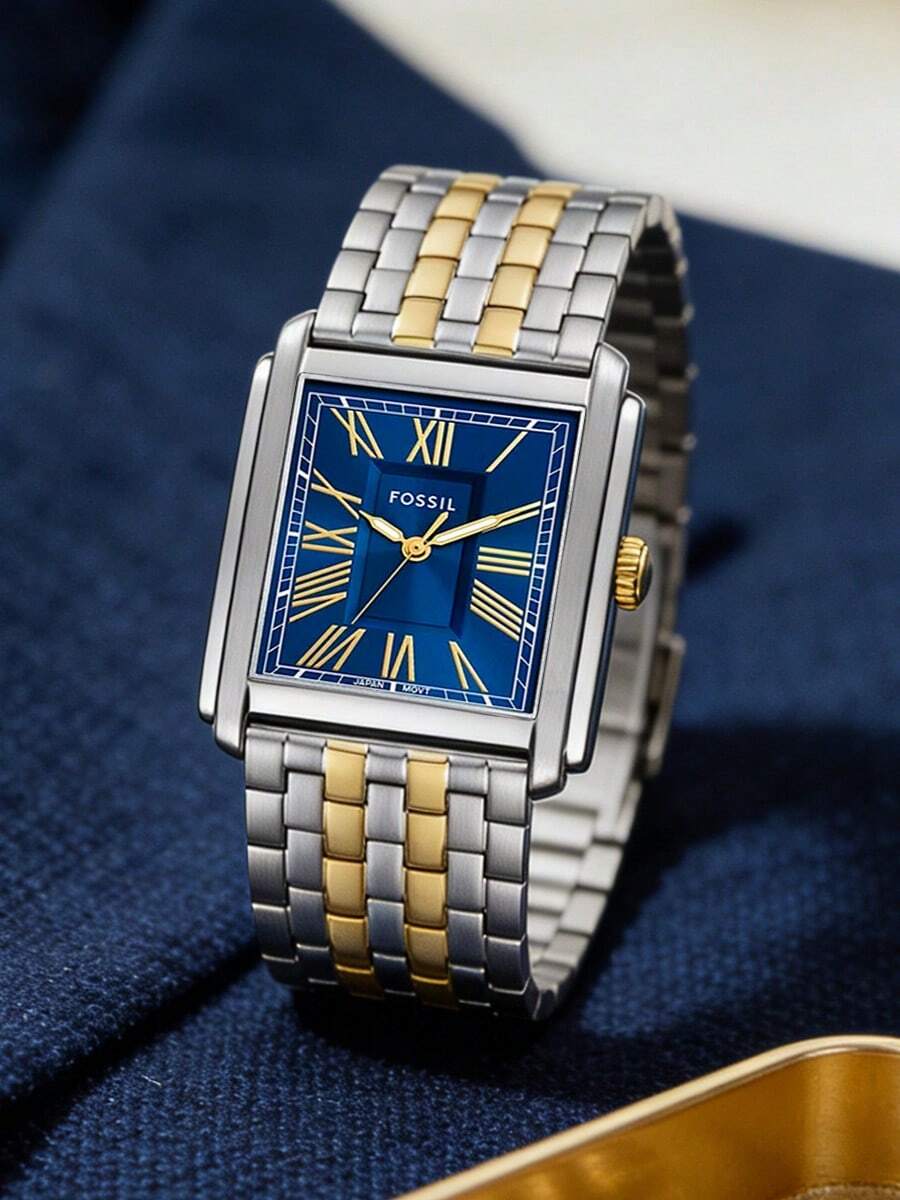 FOSSIL Daily & Business Essential: Jam Tangan Quartz dengan Pergerakan Halus dan Senyap, Elegan Tanpa Ribet FS6010 - Perak - View 1