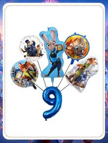 Disney Bộ bóng bay số chủ đề Zootopia, bóng bay hình nhân vật đa năng giúp chuẩn bị tiệc dễ dàng, được làm từ chất liệu giấy bạc nhẹ và bền, sẵn sàng bơm hơi ngay khi lấy ra khỏi bao bì mà không cần lắp ráp phức tạp. Hình in chống phai màu giữ được độ tươi sáng ngay cả khi bị đổ hoặc ẩm ướt, đảm bảo trang trí tiệc của bạn luôn tươi mới suốt sự kiện. - Bóng bay - Xem 15
