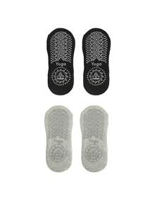 1/3/5 Pairs Professional Women's Yoga Socks, Dance Sports Socks, Indoor Pilates Floor Fitness Socks Suitable For Yoga, Gym And Dance Studio, Soft And Comfortable, Suitable For All Seasons - Multicolor - View 9