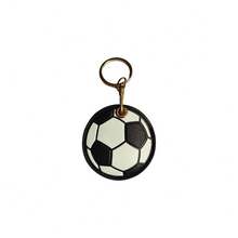 Ball Access Card Holder, AirTag Case Cover, Bus Card Holder, Car Keychain, Fashionable Leather Keychain Ring, Alloy Pendant - Multicolor - View 13