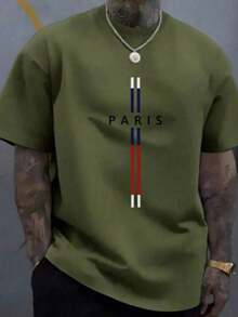 Men's Christian Faith Graphic T-Shirt - Way, Truth, Life Cross Design, 100% Cotton, Breathable Short Sleeve T-Shirt, Suitable For Casual And Outdoor Wear In Spring And Summer, Religious Theme Clothing, Bold Comfortable Style Graphic T-Shirt, Christian T-Shirt - Unisex Plus Size Top - 軍綠色 1 - 查看 6