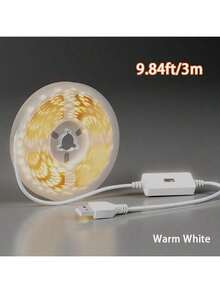1pc Smart LED Light Strip With Motion Sensor And USB Port, Dimmable Intelligent Lighting, Easy Indoor/Outdoor Installation - Suitable For TV Backlight, Cabinets, Stairs, Corridors - USB LED Light Strip For Home, Bedroom, Kitchen, Living Room - Smart Home Automation, Room Decor, Christmas Decor, Christmas Lighting, Bedroom Decor, Men's Room Decor, Christmas Lighting Decor - Multicolor - View 13