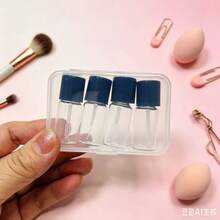1 5 20 Pcs 4ml Glass Refillable Foundation Bottles Set With Storage Box & Mini Spatula Portable Travel Essential Leak Proof Empty Container For Liquid Makeup Cosmetic Tool - Clear - View 11