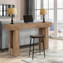 63" Long Console Table For Entryway, Rectangular Wooden Side Table For Behind The Sofa, Farmhouse Style Entry Table For Entryway, Hallway Or Living Room. - 駝色 - 查看 9