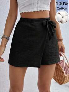 Frenchy Pantalones de verano, shorts cómodos con lazo para mujeres, pantalones informales - Multicolor - Ver 1