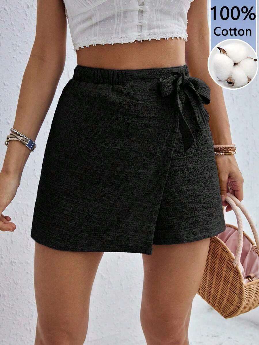 Frenchy Pantalones de verano, shorts cómodos con lazo para mujeres, pantalones informales - Multicolor - Ver 1
