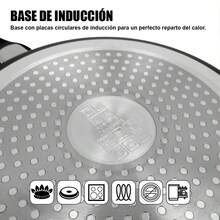 Batterie de cuisine Klack 5 pièces – Aluminium antiadhésif de haute qualité – Comprend des casseroles et une poêle (20, 24 et 28 cm) avec couvercles en verre trempé – Compatible tous feux et induction - Noir - Voir 4