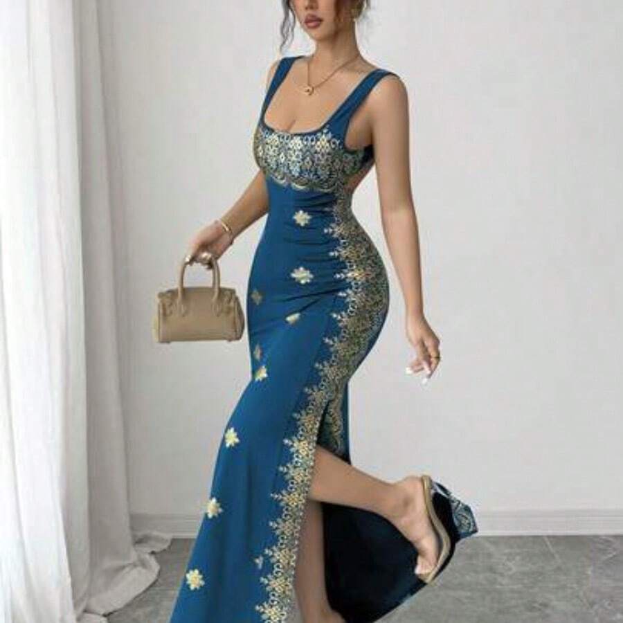 Women Long Dresses - Fresh Green - View 1