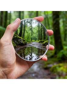 6pcs Selfie Essential Tool, This Portable Round Mirror Is Perfect For Taking Photos, Available In Two Sizes, Convex Lens Design For Wide-Angle Photos. A Must-Have Travel Gift For Friends - A - View 8