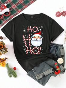 Camiseta básica de manga corta para mujer con estampados casuales de moda, como tablero de ajedrez, cara sonriente de dibujos animados, gráfico de monopatín y lema divertido-Vintage Street Style Unisexoose Cotton Short Sleeve Crew Neck T-Shirt - Negro 3 - Ver 4