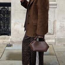 Women Top Handle Bags - Coffee - View 7
