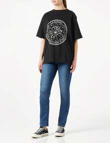 NA-KD Camiseta para Mujer del Zodiaco - Color: negro. - Ver 2