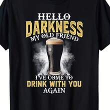 Camiseta impresa para hombres y mujeres - Negro - Ver 1