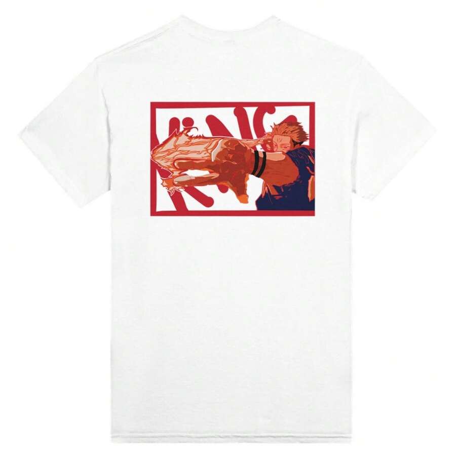 The King Of Curses220g Cla-Ssic Cotton T-Shirt - UniS-Ex - The Shirt You A-Lways NeededSuitable For All People, Whether WoM-En Or M-Enhigh-Quality Durable Fabric Suitable For All Seasons,Ft To The Touch But Built To LastBreathabletops WoM.En Fall OutfiT.S For WoM.En VaC.Ation OutfiT.S WoM.En Easter, St. Patrick's Day Costume - 白色 - 查看 1