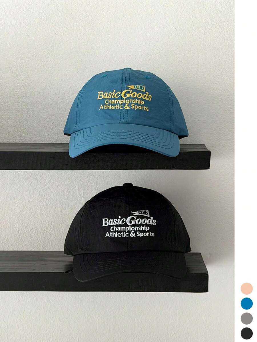 1pc Lightweight Soft Top Wide Brim Baseball Cap, Quick-Dry Waterproof, Embroidered Sun Protection Visor Hat For Women