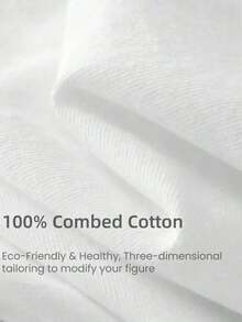 Camiseta de algodón puro para mujer, corte relajado, manga corta, cuello redondo, estampado geométrico, lavable a máquina, ropa informal y de fiesta, esencial para primavera y verano, envío local, camisetas de algodón, fácil cuidado cl - Blanco - Ver 6