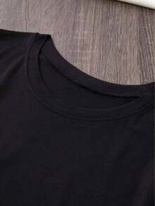 short sleevesCamiseta de manga corta para mujer con estampado floral para verano, hecha de tela cómoda y transpirable, perfecta para un estilo casual, ideal para primavera y veranoLeisure - Negro - Ver 5