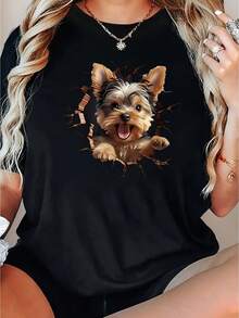 Women T-Shirts - Black - View 1