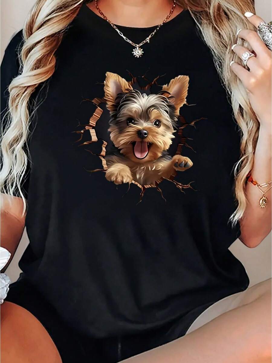 Women T-Shirts - Black - View 1