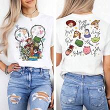 Camisa holgada de Toy Story de Disney, Camiseta con firma de Woody, Jessie, Buzz Lightyear, Sudadera del viaje familiar a Disneyland 2026, Camiseta para niños de WDW - Disneyland París de Disney, El Reino Mágico, Disneyana, La Casa de Mickey Mouse, Camiseta modesta de verano con estampado de Mickey Mouse, Conjunto de verano, Blusas de verano para mujer, Ropa de verano, Blusas de verano, Blusas de verano para mujer, Conjunto de verano, Blusas de verano, Atuendos de verano, Blusas blancas, Blusas negras, Atuendos de vacaciones para mujer, Blusas de verano para mujer, Regalos de vacaciones, Regalos del Día de San Valentín, Regalos del Día de la Tierra, Regalos de Oktoberfest, Regalos del Día del Banco de Verano - Blanco - Ver 1