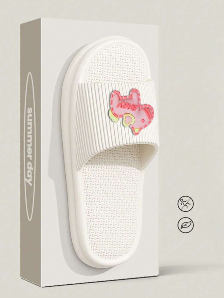 Cartoon Casual EVA Slippers, Comfortable Home Wear For Spring & Autumn - White 11 - View 5