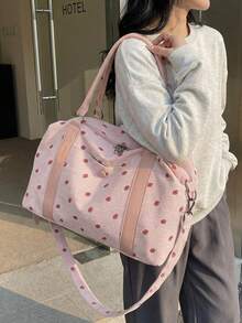 Túi tote nylon cỡ lớn họa tiết dâu tây, túi du lịch nhiều ngăn với ngăn đựng giày riêng, túi đựng đồ ướt và khô, túi tập gym đa năng, túi tập luyện nhẹ, phù hợp cho học sinh, bác sĩ, y tá, giáo viên, nhân viên văn phòng, chuyên gia kinh doanh, phòng tập gym, bệnh viện, du thuyền, trường học, sân bay, hoạt động ngoài trời, leo núi, tập luyện, làm việc, du lịch, cuối tuần, quà tặng ngày lễ, quà sinh nhật. - Nhiều màu - Xem 6
