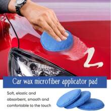 10 miếng mút bôi sáp bằng sợi microfiber, dụng cụ bôi sáp xe hơi, miếng mút đánh bóng và làm sạch chi tiết cho xe hơi (đường kính 5 inch) - Miếng bọt biển đánh sáp - Xem 3