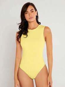Body tank de cuello redondo - Amarillo - Ver 5