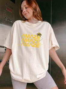 ® Amaze Amaze Amaze T-Shirt, Project Hail Mary Rocky T-Shirt, Gift For Book Lovers, Gift For Science Fiction Readers, Space-Themed T-Shirt, Alien-Themed T-Shirt - 白色 - 查看 5