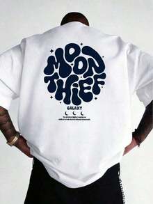 100% Pure Cotton, Breathable And Gentle On The Skin. Classic Crew Neck Design, Slim Fit, And Flattering For All Body Types. Fashionable Print With A Minimalist Style And High-Quality Finish. Unisex Design Perfect For Matching Outfits, Ideal For Everyday Wear, Dates, Leisure, And Streetwear – Versatile And Timeless. - 白色 - 查看 1