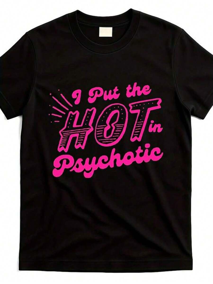 Una camiseta divertida, negra y de cuello redondo, perfecta para ocasiones como el Día de la Madre, el Día del Padre, Pascua, San Valentín, aniversarios, etc., y también puede ser un excelente regalo tanto para hombres como para mujeres.blusas para mujer playeras de mujer vestidos casuales para mujer y2k playeras deportivas para mujer verano camisetas ropa de mujer Fashion Perfect For Daily