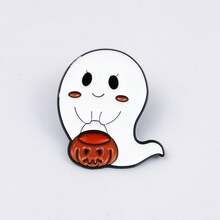 Ghim cài áo hình ma Halloween kiểu Âu và Mỹ bằng hợp kim, phụ kiện ba lô quần áo trẻ em hình hoạt hình dễ thương. - Nhiều màu - Xem 11