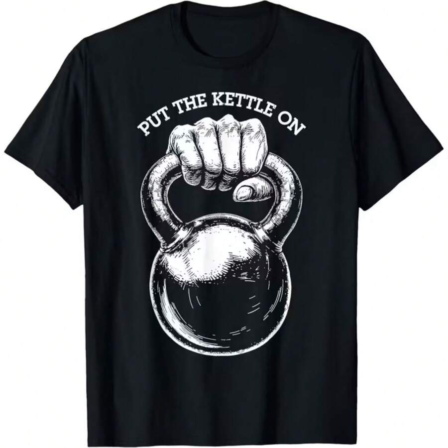 Camiseta impresa para hombres y mujeres - Negro - Ver 1