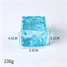 [Cute] Glacier Giant Transparent Cheese Squishy Soft Toy - Suitable For Daily Office, Study Or As A Gift, Birthday, Halloween, Christmas, Holiday Party Prank, Office And Student Stress Relief And Entertainment, Party Favors For All Ages - Multicolor - View 7