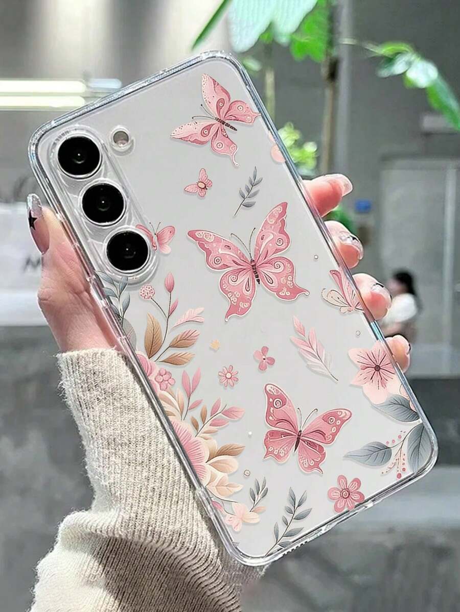 彩色蝴蝶树叶图案透明防摔手机壳,兼容 P14 Pro Max、P13、P11、P12、XR、7/8、GES2、XS、P15、P16、P16 Pro,Galaxy S24、A03s、A03 Core、A04、A12、A13、A14、A21s、A22、A23、A24、A32、A33、A34、A51、A52、A53、A54、A71、A72、A73、S20 FE、S21、S22、9、9A、10A、10C、Note 9、Note 10、Note 11、Note 12、12C - 彩色 - 查看 1