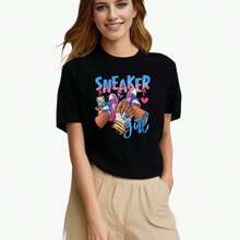 0022- New Summer T-Shirt With Bingo Design, Funny, Queen Of The Game, Gift For Women, Round Neck T-Shirt - 9號 - 查看 6